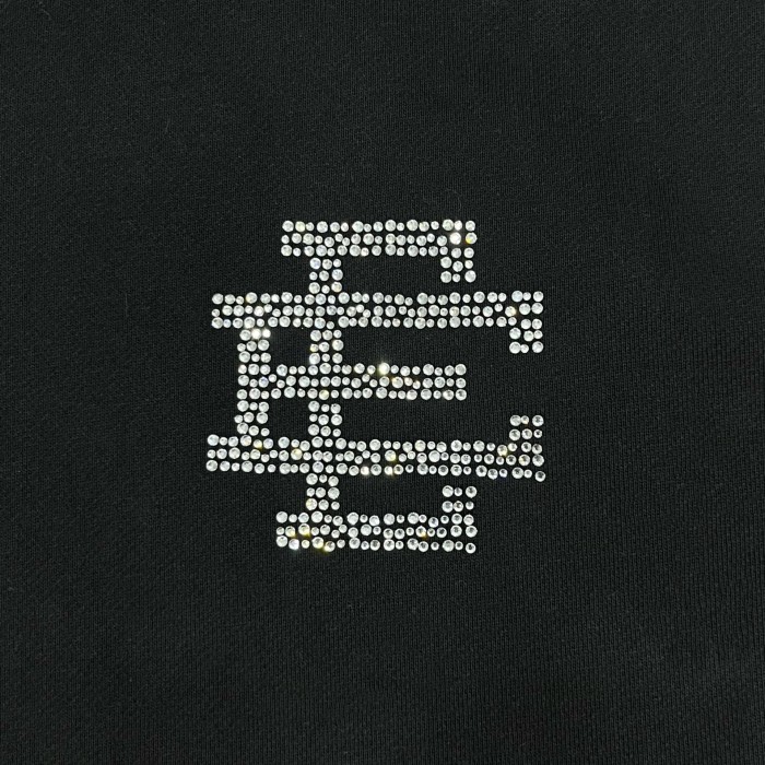 1:1 quality version Rhinestones Logo Hoodie & Pants Set