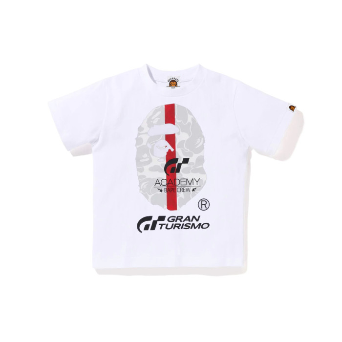 [buy more save more] Racing Co-Branded Big Ape Head Back Letter Printed Tee for kids 2 colors