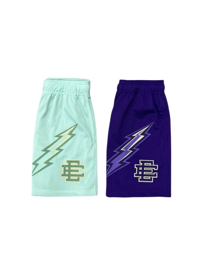 1:1 quality version 24ss Lightning Logo Print Breathable Mesh Shorts 2 colors