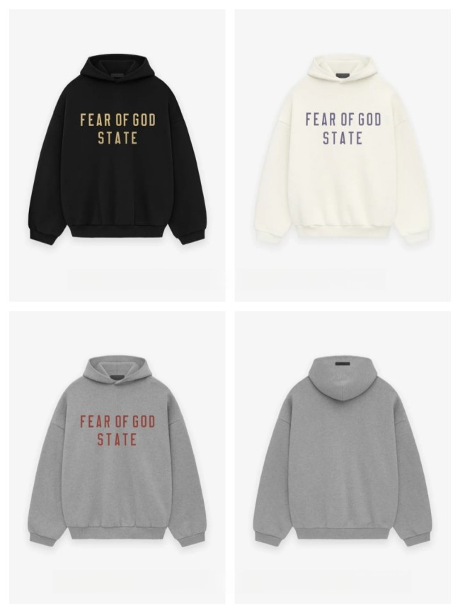[buy more save more]1:1 quality version STATE monogrammed logo Hoodie 3 colors