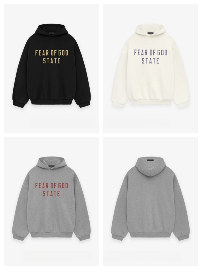 [buy more save more]1:1 quality version STATE monogrammed logo Hoodie 3 colors