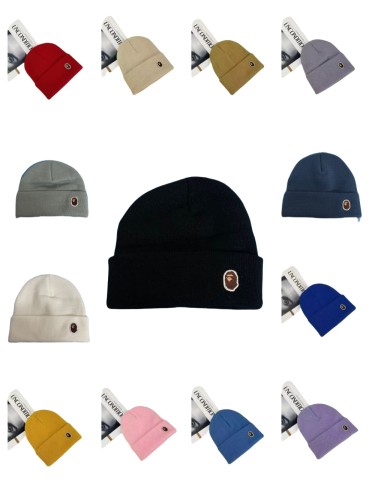 Ape Head Classic Embroidered Labeled Cold Beanie 18 colors