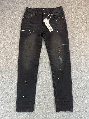 1:1 quality version Classic Black White Ink Dot Jeans
