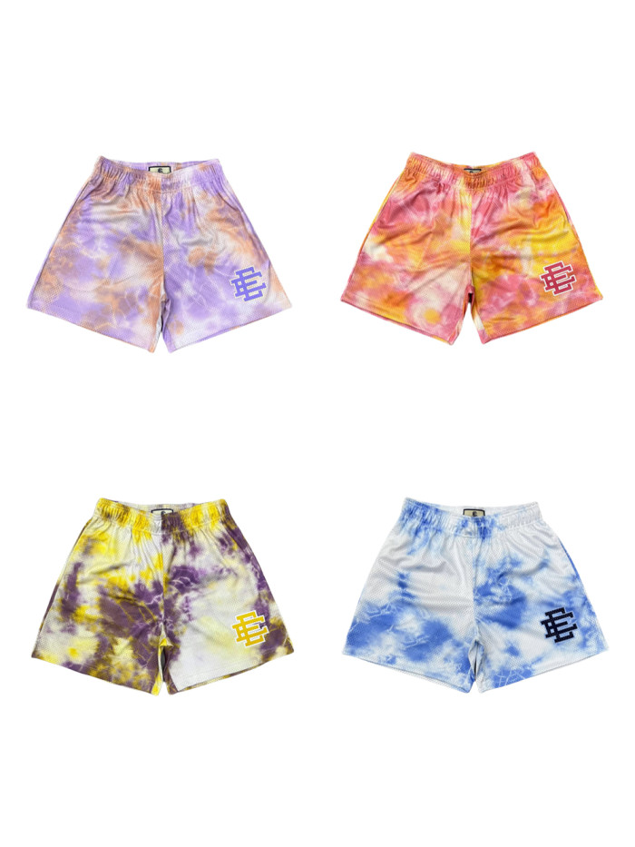 1:1 quality version Tie-Dye Beach Mesh Shorts 4 colors