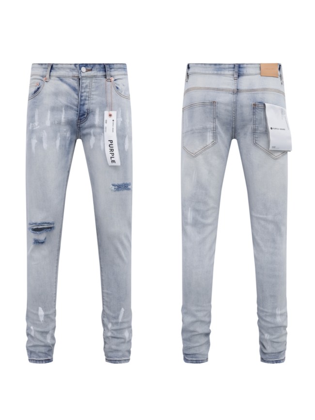 [buy more save more] White Painted Old Ripped Jeans