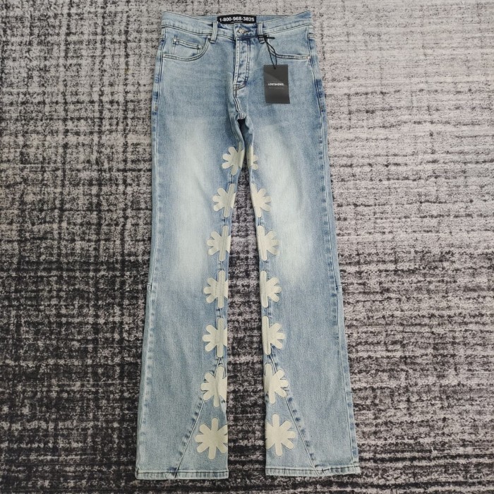 [buy more save more]1:1 quality version Heavy duty embroidered logo micro jeans 10 colors