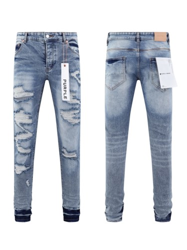 Irregular large ripped jeans