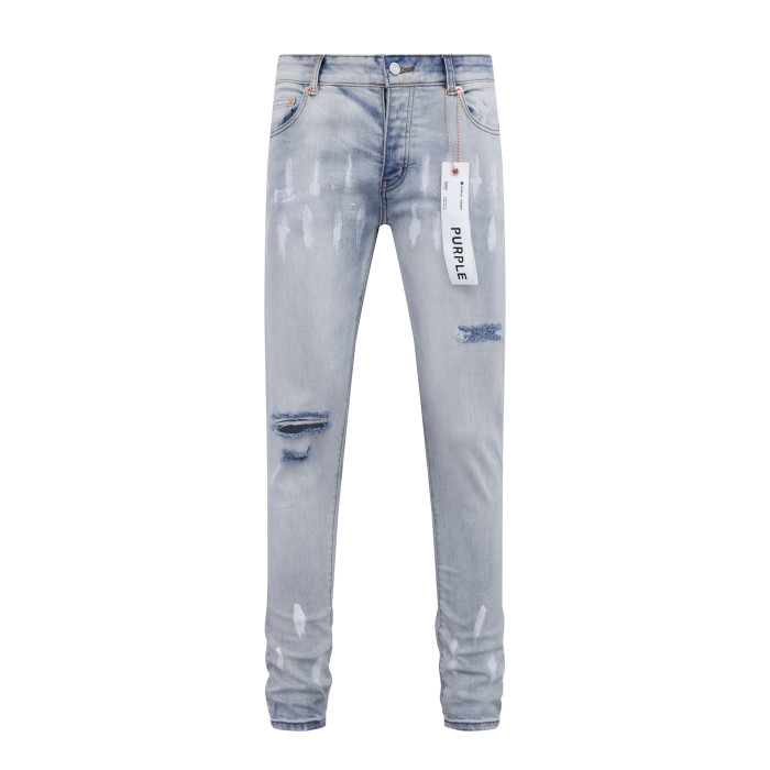 [buy more save more] White Painted Old Ripped Jeans