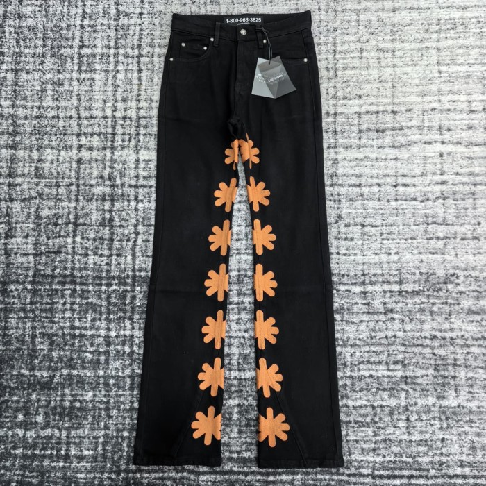 [buy more save more]1:1 quality version Heavy duty embroidered logo micro jeans 10 colors