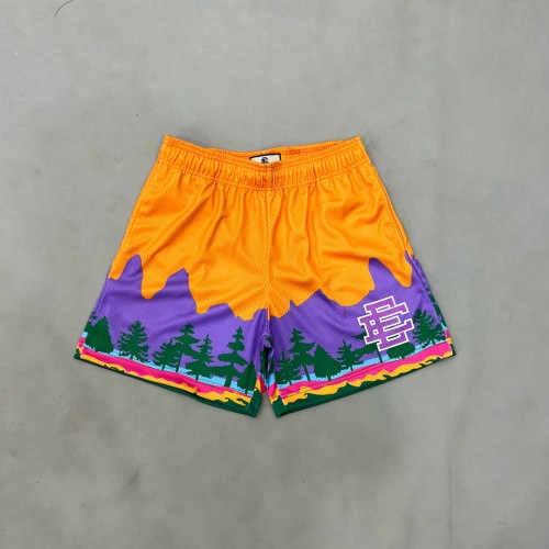1:1 quality version Pine Forest Scene Printed Breathable Shorts 2 colors