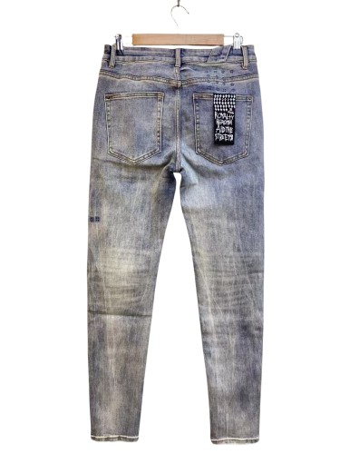 1:1 quality version Leg Monogrammed Logo Jeans