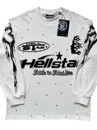 Full Star Portrait Printed Long Sleeve T-Shirt