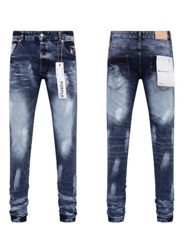 Painted Deep Blue Jeans