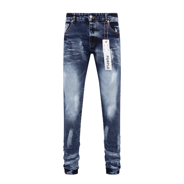 Painted Deep Blue Jeans