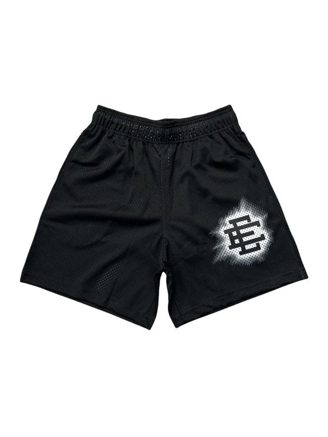 1:1 quality version White lacquered black logo beach shorts