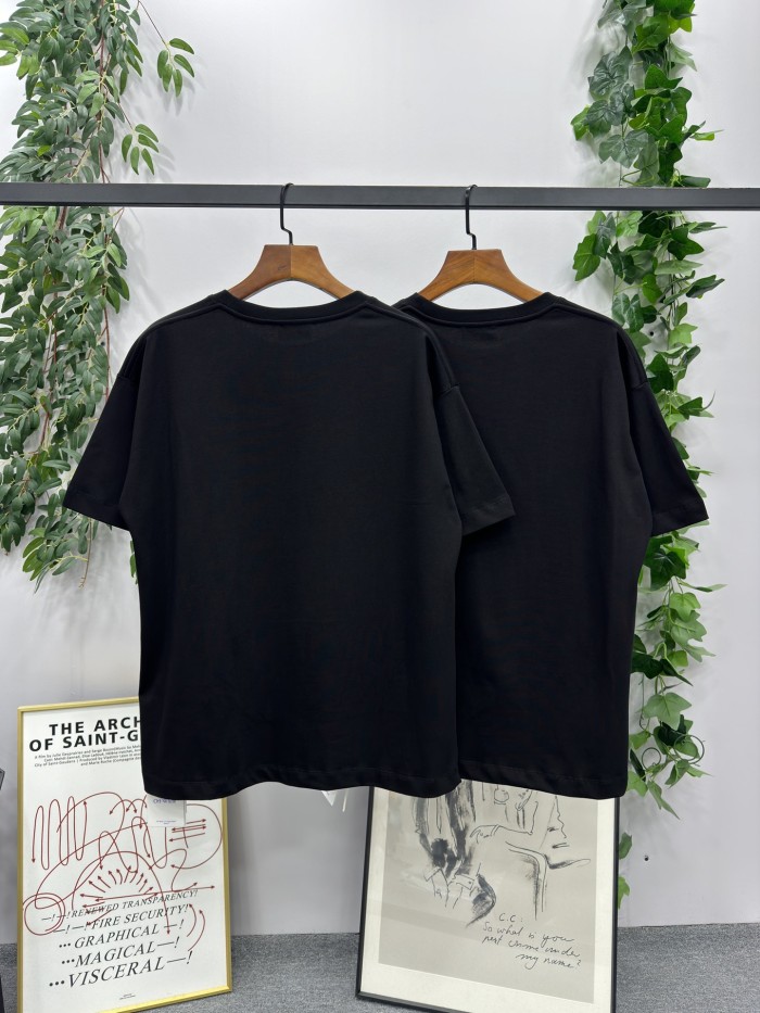 1:1 quality version Glow-in-the-dark green slogan Tee