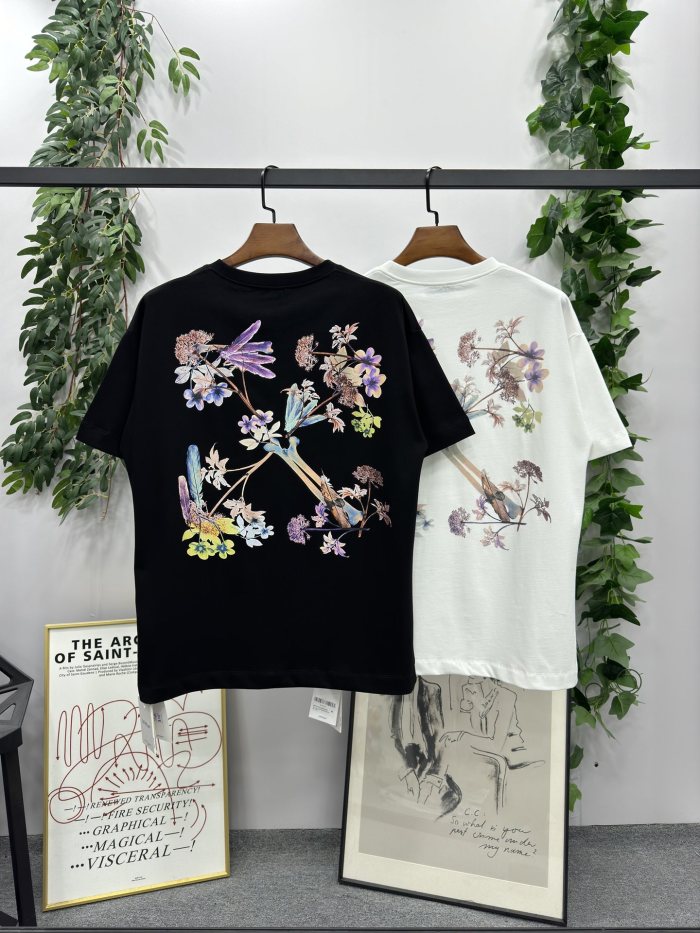 1:1 quality version Floral Arrowhead Tee 2 colors