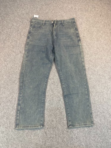 Cashew Flower Patchwork Aged Jeans