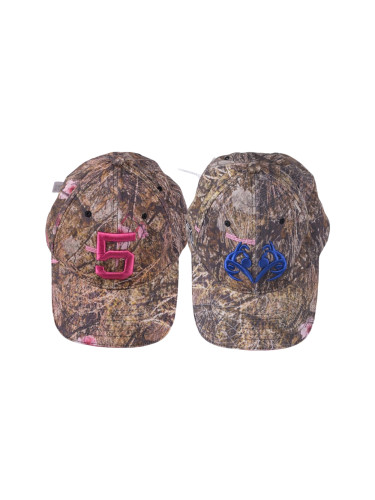 1:1 quality version Fully printed twig camouflage logo embroidered cap 2 colors