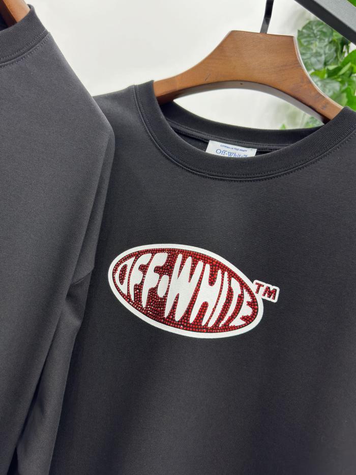 1:1 quality version Chest ironing diamond logo Tee