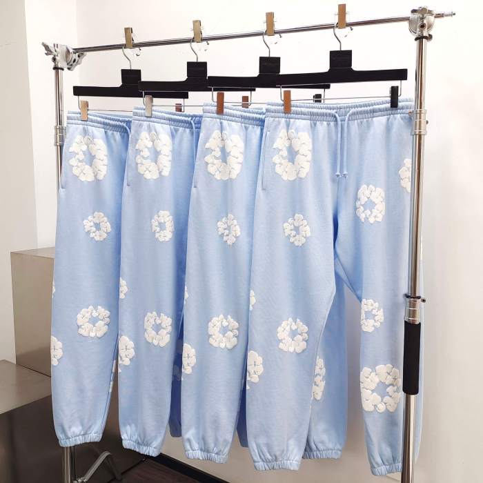 [Including comparative images of RepDog and other seller] 1:1 quality version Irregular-Logo Long Sweatshirt Pants 12 colors