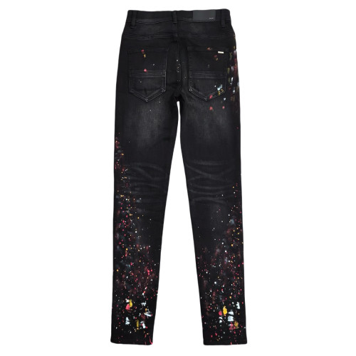 1:1 quality version Illusion Ink Splash Jeans