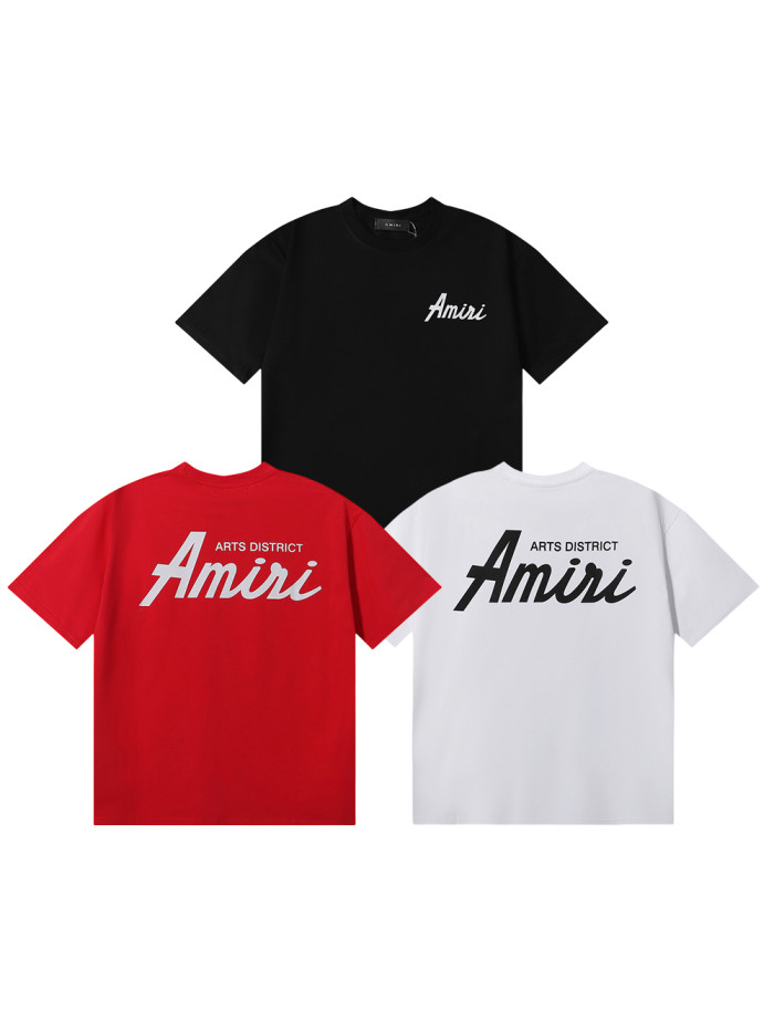 [50% Off]Amiri Art Font Logo Round Neck tee 3 colors 27818103