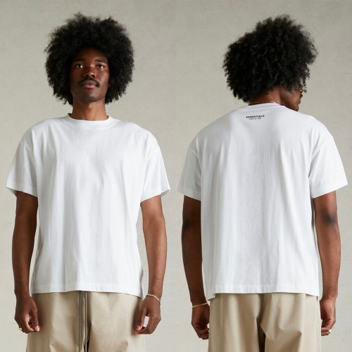 1:1 quality version Back collar letter label print lightweight tee 2 colors