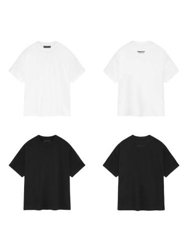 1:1 quality version Back collar letter label print lightweight tee 2 colors