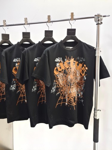 1:1 quality version Co-branded Brown Print Tee
