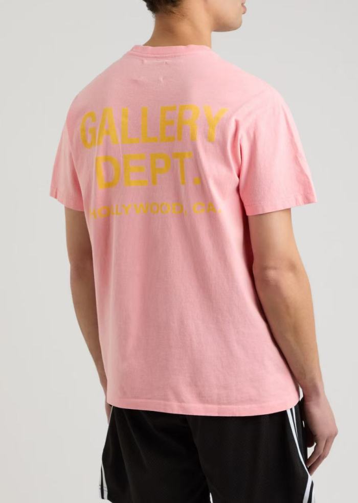 1:1 quality version Basic Hollywood Letter Print Washed Version Tee 3 colors