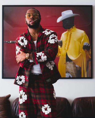 1:1 quality version Red and green plaid Shirt & Pants set