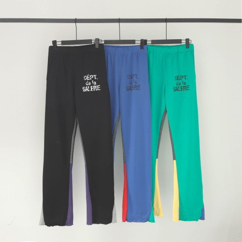 French monogrammed logo patchwork microblock pants 3 colors