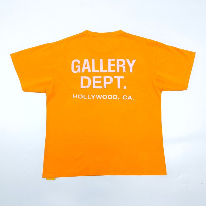 1:1 quality version Basic Hollywood Letter Print Washed Version Tee 3 colors