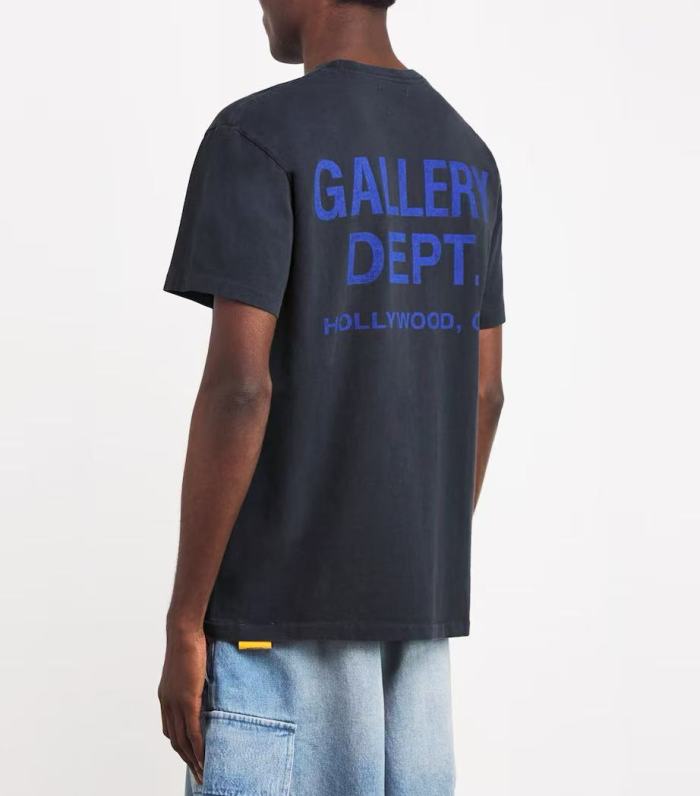 1:1 quality version Basic Hollywood Letter Print Washed Version Tee 3 colors