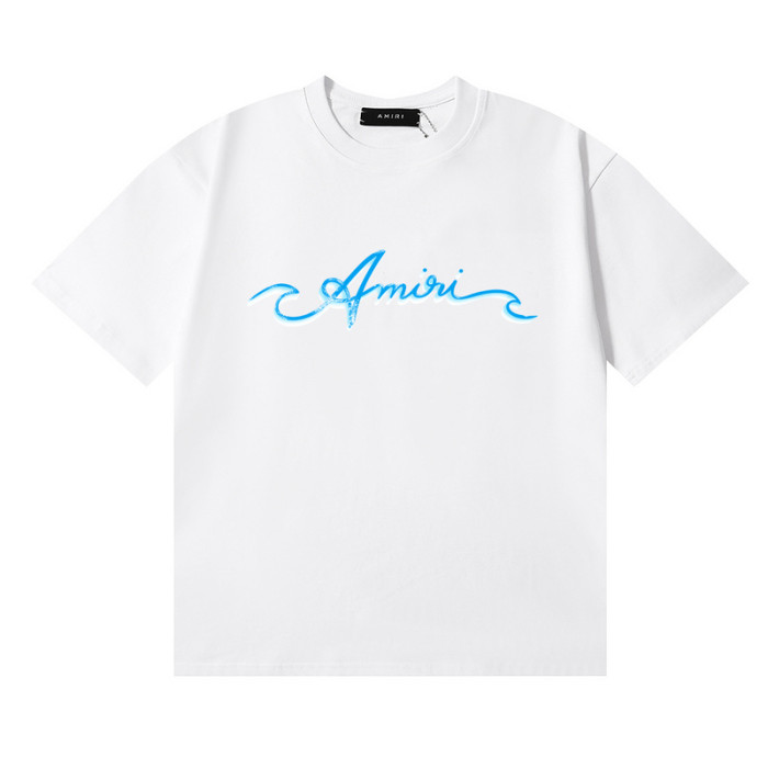 [buy more save more]Blue and white two-color monogrammed tee 2 colors