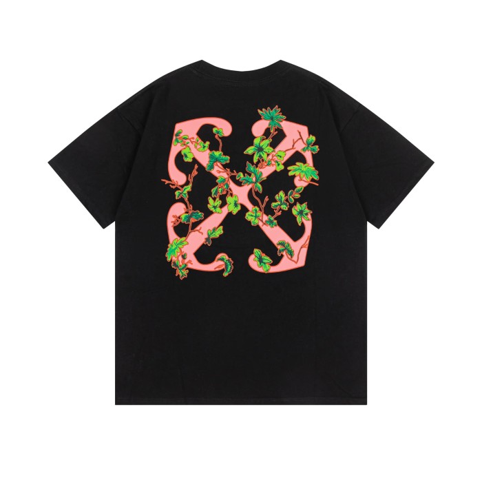 Green Vine Pink Arrow Print Tee 2 colors