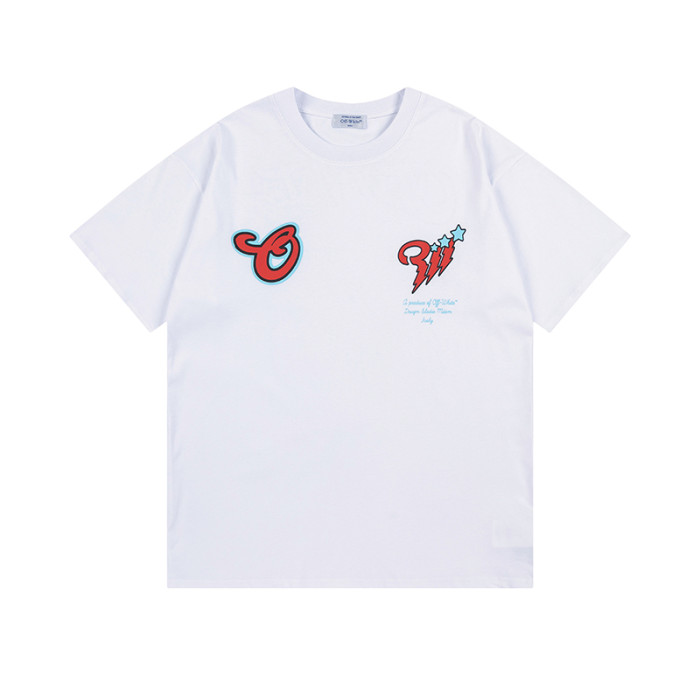 Cartoon Wizard Cow Head Letter Print Tee 2 colors
