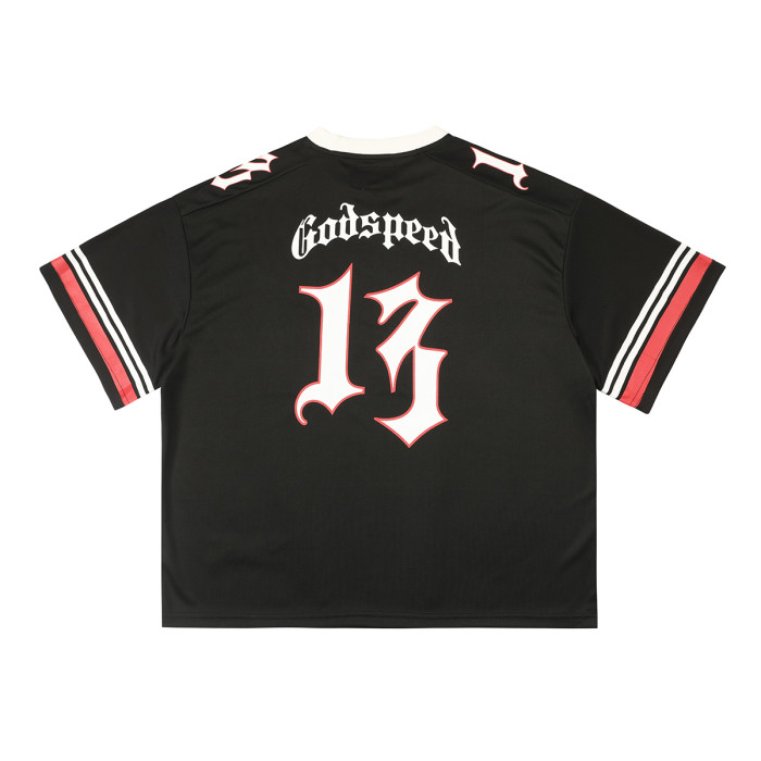 [Buy Two Get One Free]Skull Print Mesh Quick Dry Jersey Tee 6 colors