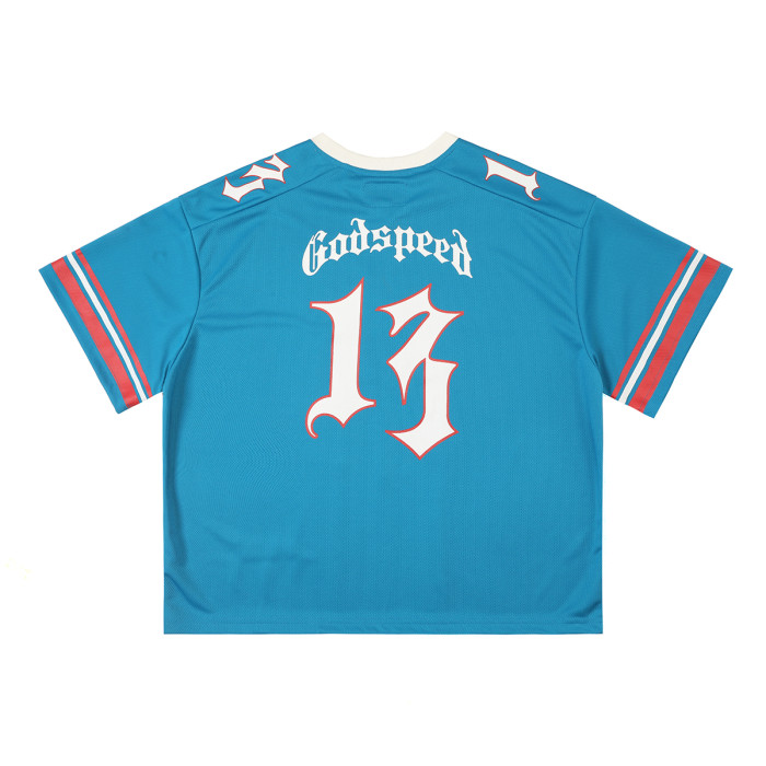 [Buy Two Get One Free]Skull Print Mesh Quick Dry Jersey Tee 6 colors