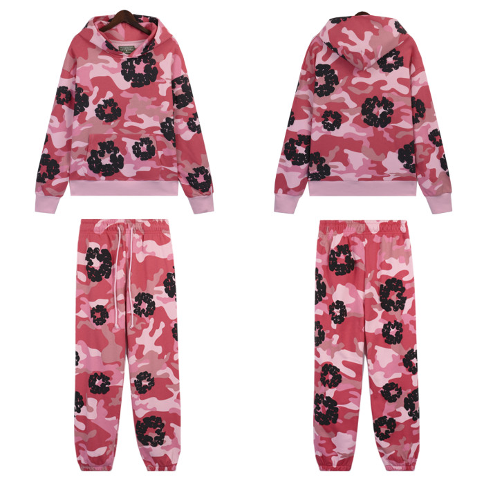 Camouflage Foam Kapok Hoodie & Pants set 5 colors