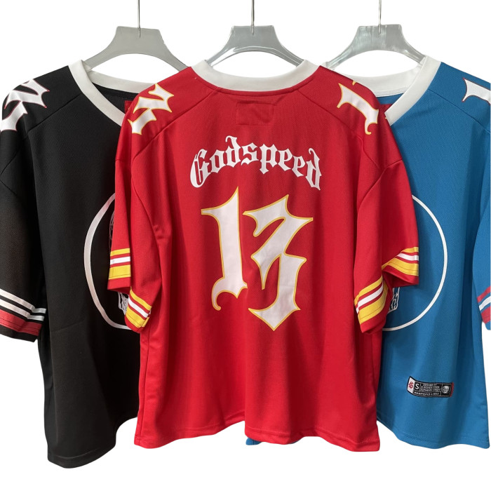 [Buy Two Get One Free]Skull Print Mesh Quick Dry Jersey Tee 6 colors