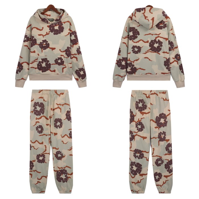 Camouflage Foam Kapok Hoodie & Pants set 5 colors