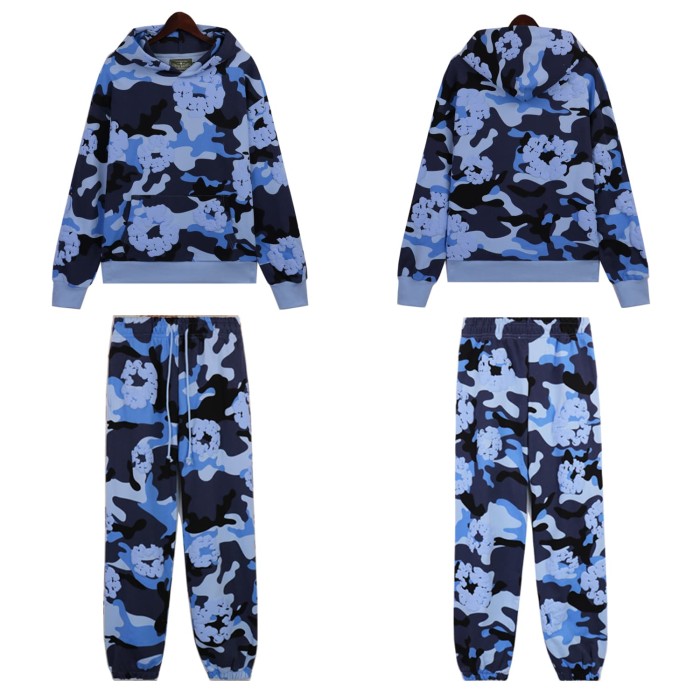 Camouflage Foam Kapok Hoodie & Pants set 5 colors
