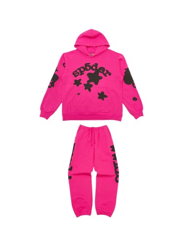 1:1 quality version Black Alphabet Stars Rose Hoodie & Pants Set