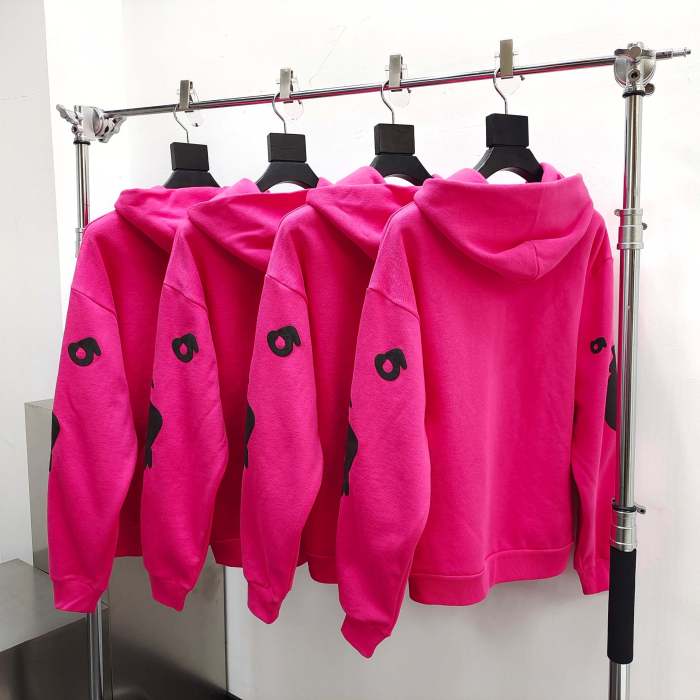 1:1 quality version Black Alphabet Stars Rose Hoodie & Pants Set