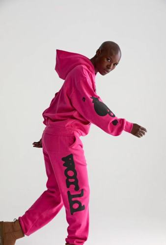 1:1 quality version Black Alphabet Stars Rose Hoodie & Pants Set