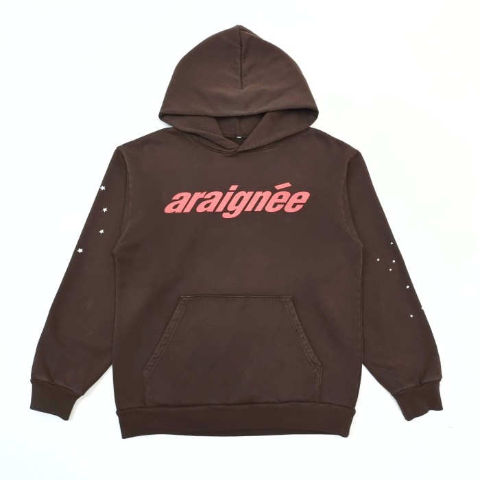 1:1 quality version French Character Dark Brown Hoodie & Pants Set