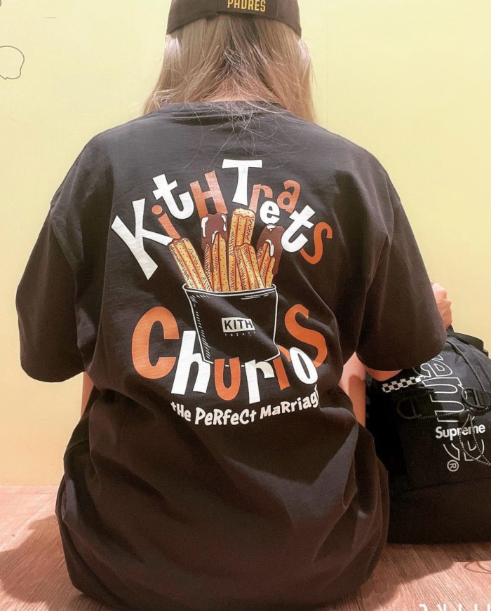 1:1 quality version Pocket Fries Print Tee 2 colors