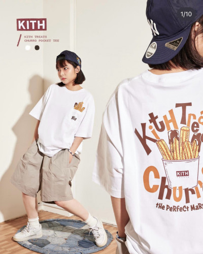 1:1 quality version Pocket Fries Print Tee 2 colors